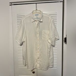 Tommy Bahama white linen shirt